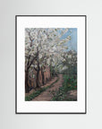 Blossoms in Spring Fine Art Print Black Wood White