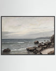 Ocean Seascape Fine Art Print Black Wood No border