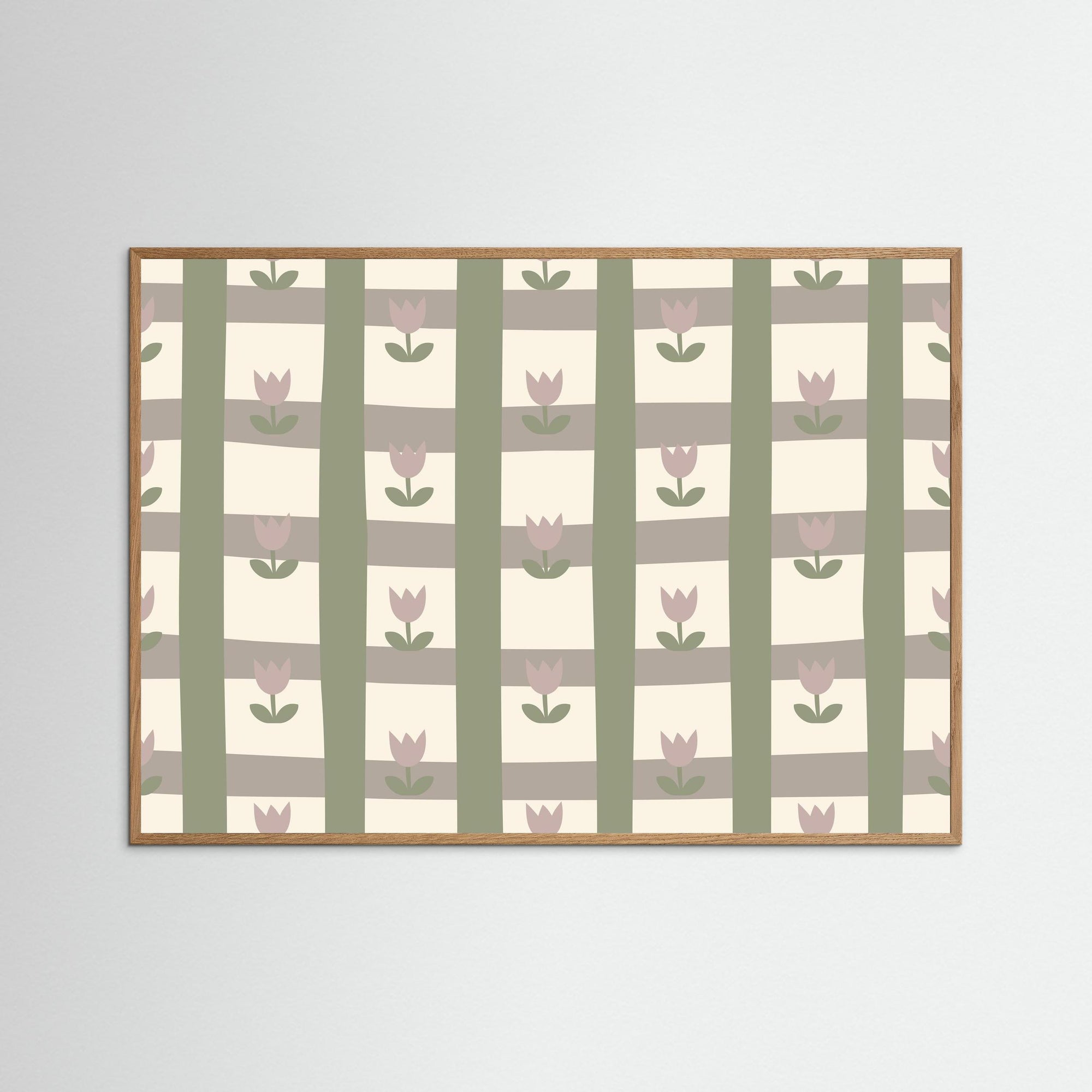 Spring Floral Art Print | Nursery &amp; Kids Room Wall Art Oak Nature