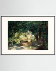 Garden Gathering Floral Artwork Black Wood Freja