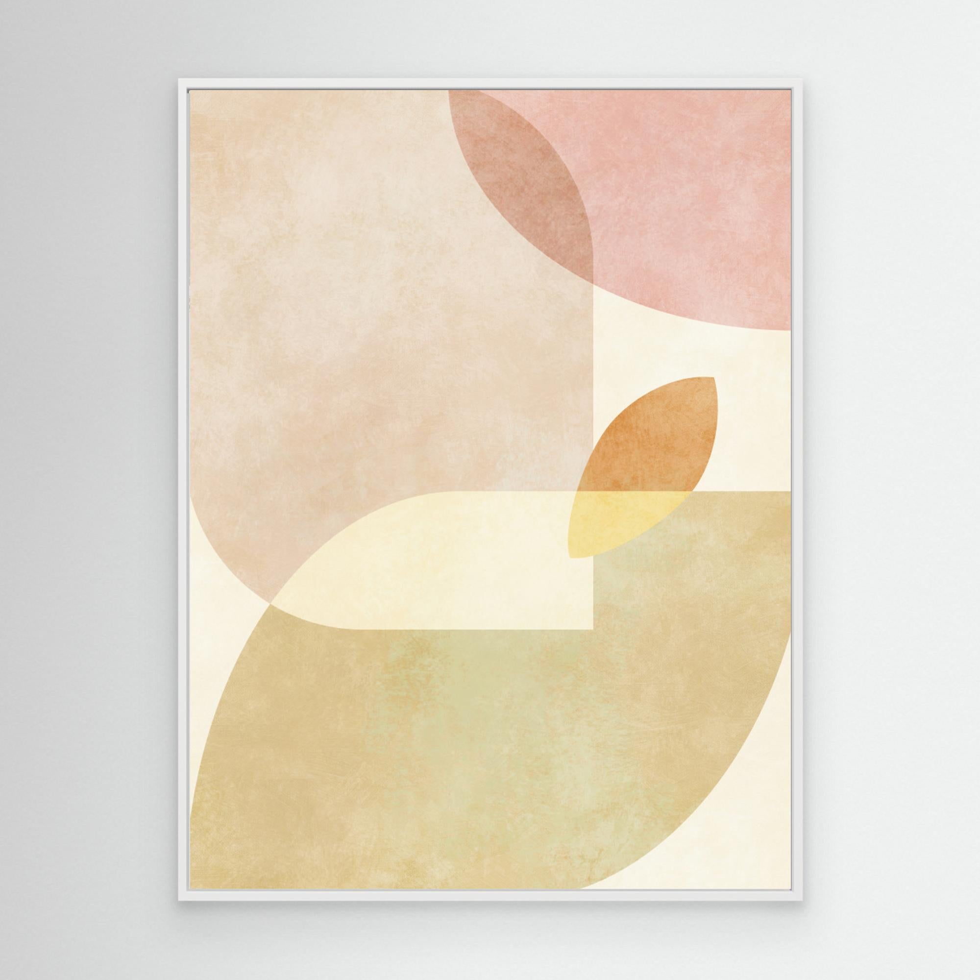 Aqua Shapes1 Kopie by Ana Rut Bre White