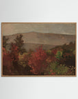Fall Mountain Scenic Fine Art Print Oak Nature No border