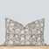 ** ARTISAN VARIATION ** Jardim Floral Block Printed Pillow Cover | Olive Green | Lumbar 14'' x 20''