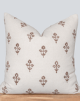 Luana Floral Block Printed Pillow Cover