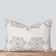 ** ARTISAN VARIATION ** Pilar Floral Block Printed Pillow Cover | Olive, Light Brown, Tan | Lumbar