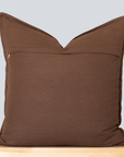 Brown Lumbar Floral Print Pillow Cover