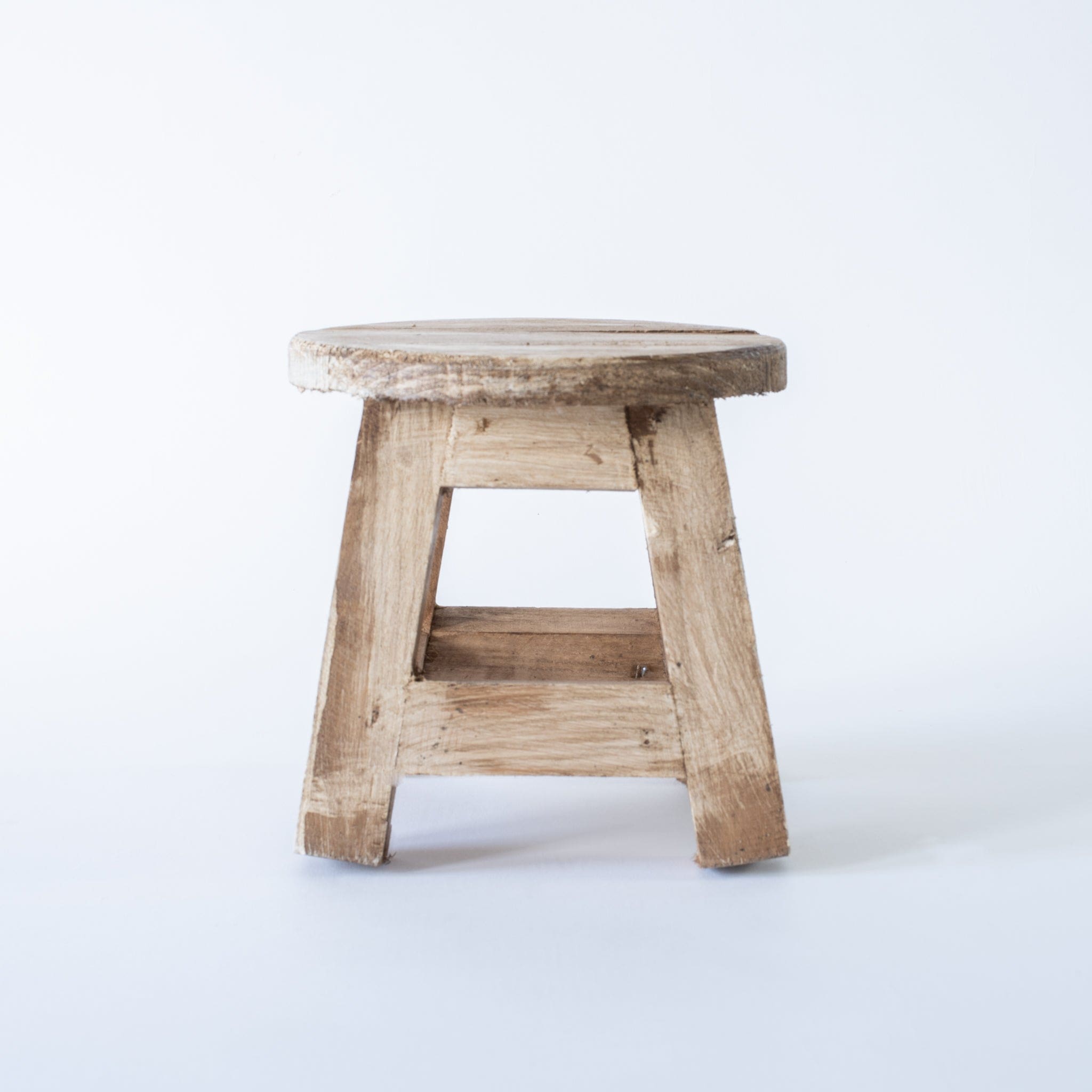 Miniature Rustic Handmade Stool | Distressed