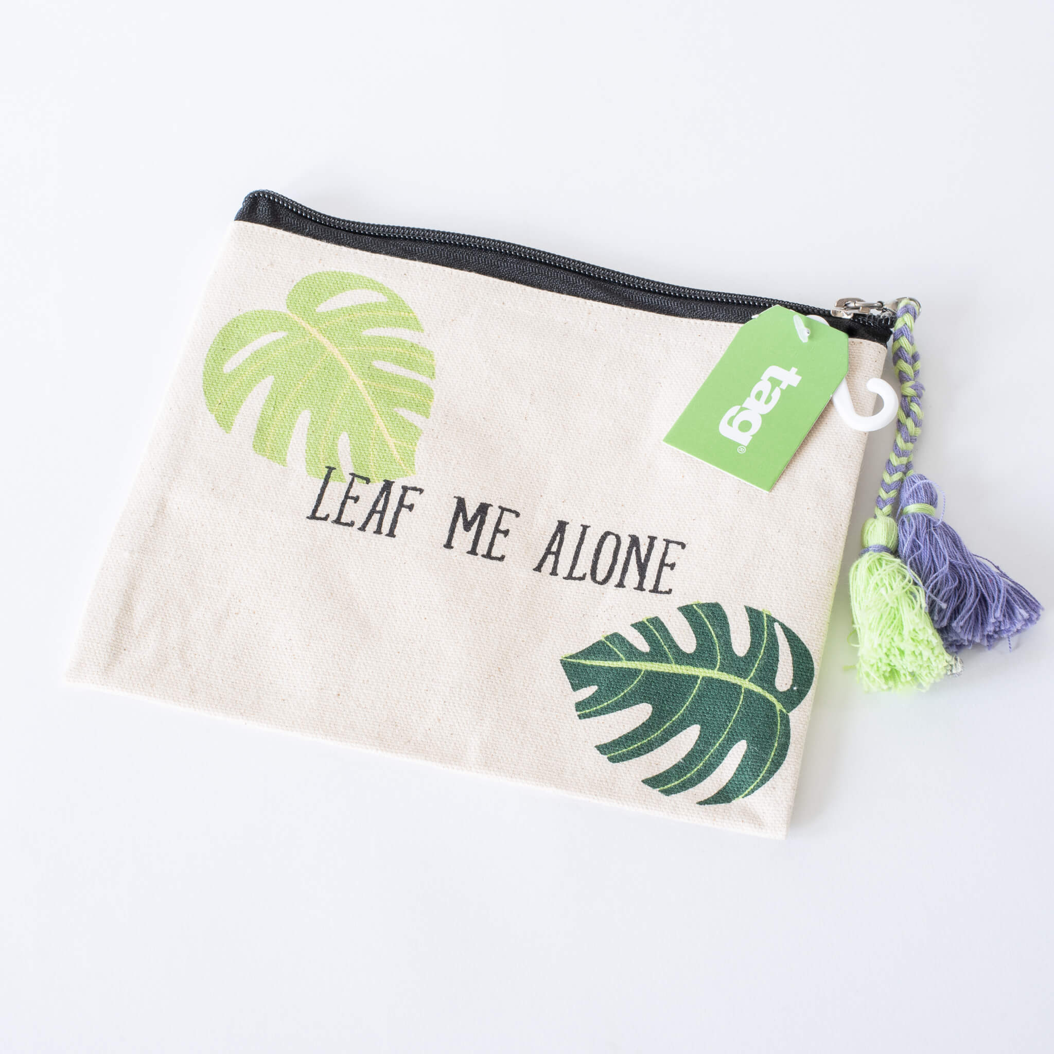 Canvas Pouch | Leaf me alone