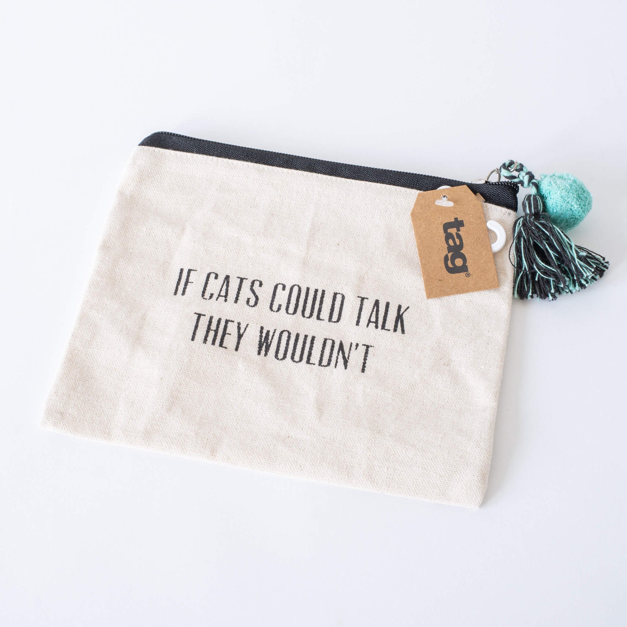 Canvas Pouch | If cats could talk they wouldn&#39;t