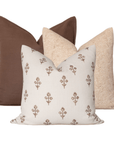 Solid and Floral Pillow Combos