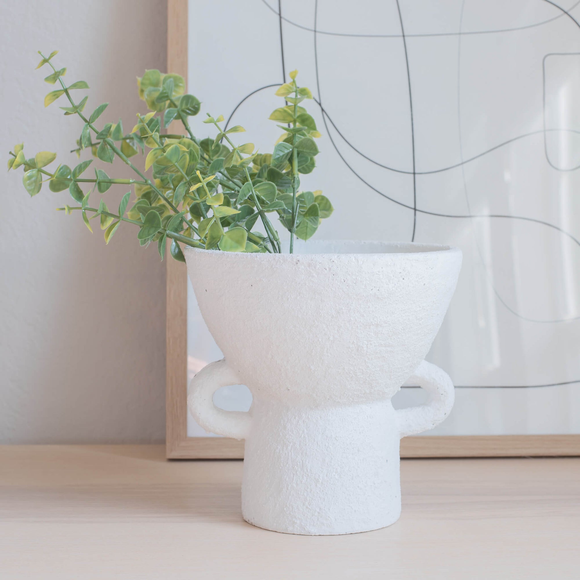 Agnes Textured Cement Planter - Apartment No.3