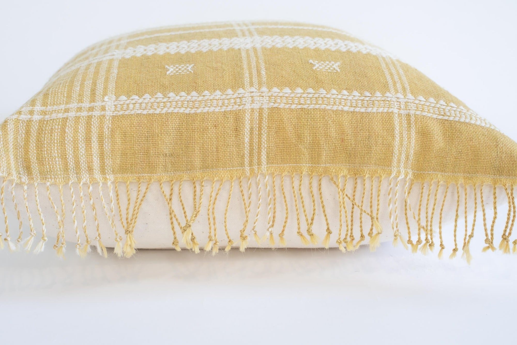 Bhujodi Pillow Cover | Yellow