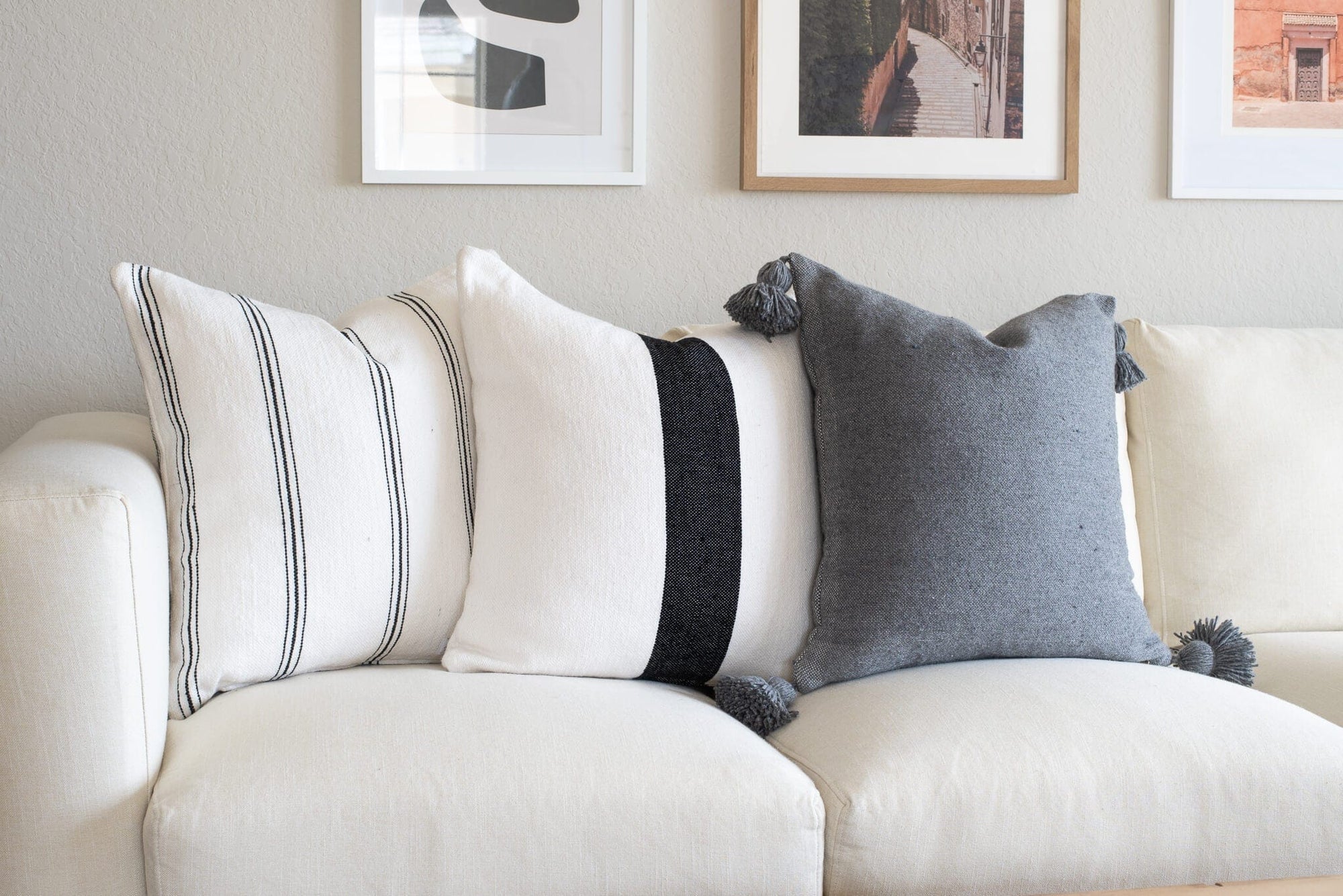 Bondi | Moroccan Pillow Cover | Grey