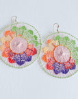 Ñanduti Earrings | Floral Handmade Earrings | Multicolored - Apartment No.3