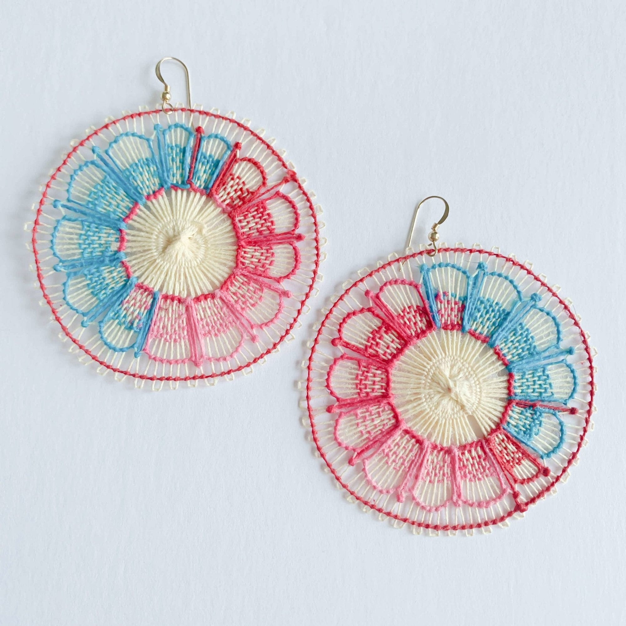 Ñanduti Earrings | Floral Handmade Earrings | Multicolored - Apartment No.3